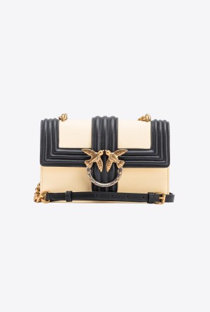 Pinko Mini Love Bag One with piping Dorados | MMXFT93886
