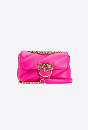 Pinko Mini Love Bag Puff Maxi Quilt Dorados | MXQCS20086