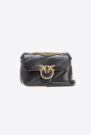 Pinko Mini Love Bag Puff Maxi Quilt Dorados | FMXUI27209