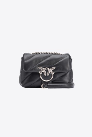 Pinko Mini Love Bag Puff Maxi Quilt Plateados | MXNZX83580
