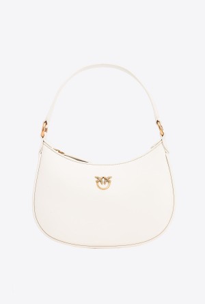 Pinko Mini Love Bag Half Moon Simply Dorados | MXCVG31424