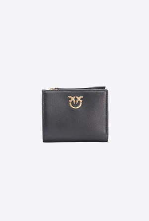 Pinko Mini leather wallet Dorados | MXEGJ99778