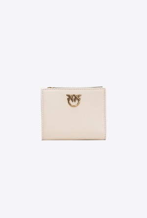 Pinko Mini leather wallet Dorados | UMXND65029