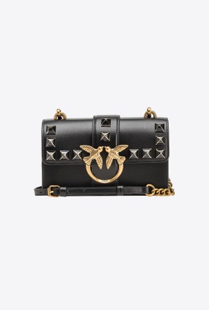 Pinko Mini Love Bag One Painted Studs Dorados | GMXUC85659