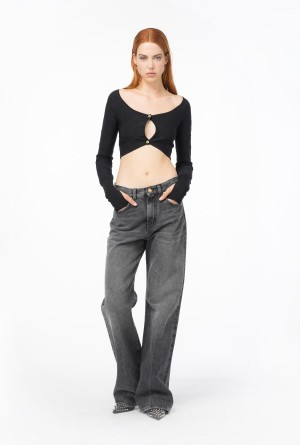 Pinko Monogram jacquard mini cardigan Negros | MXJVR40948