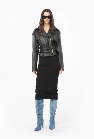 Pinko Pencil skirt with slit Negros | MXNZX59563