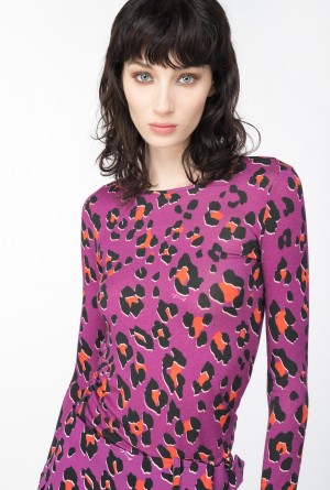 Pinko Psychedelic animal-print sweater BOUGAINVILLEA/ORANGE/BLACK | MXJKU68962