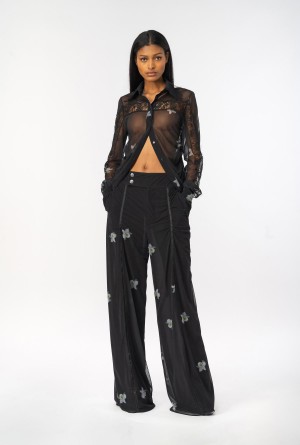 Pinko Reimagine transparent shirt by Patrick McDowell BLACK/WHITE | EMXVG65612