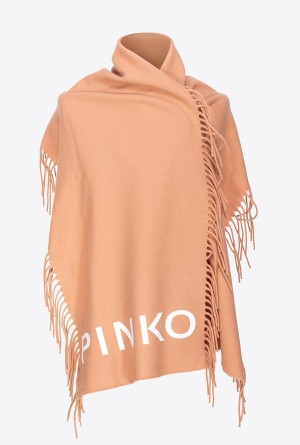 Pinko Scarf with fringing MOCHA MOUSSE | FMXUI44370