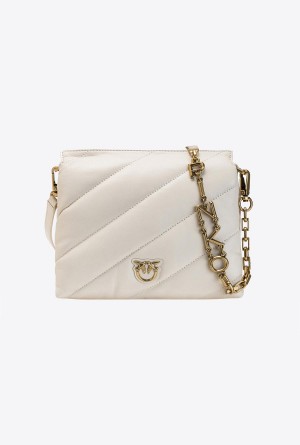 Pinko Small Twins Bag Maxi Quilt Dorados | MXQCS17844