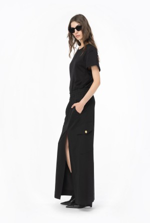 Pinko Staff T-shirt BLACK/WHITE | MXICD94080