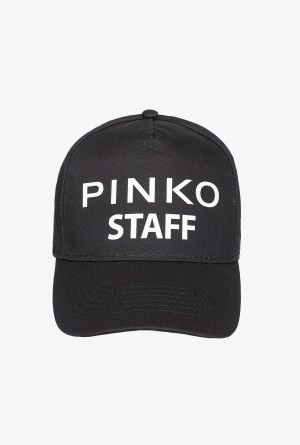 Pinko Staff baseball cap BLACK/WHITE | FMXHY89297
