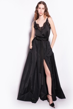 Pinko Taffeta maxi-skirt Negros | MXQCS60346