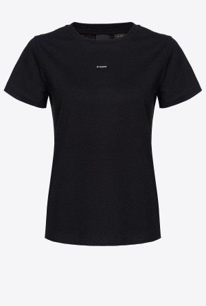 Pinko T-shirt with micro logo Negros | QMXUV31056