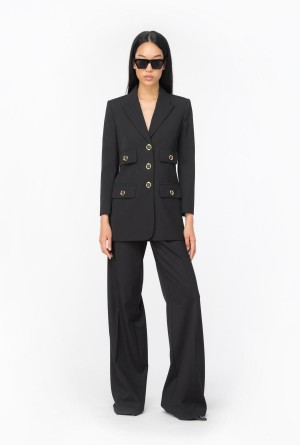 Pinko Twill palazzo trousers Negros | MXEGJ52299
