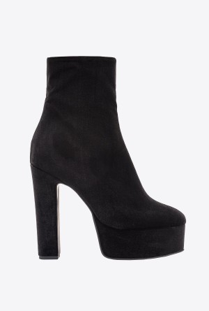Pinko Velvet ankle boots Negros | MXJVR58541