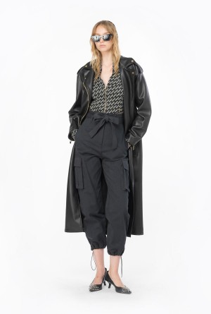 Pinko Washed cotton cargo trousers Negros | UMXTG85650