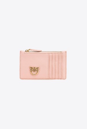 Pinko Zipped chevron-patterned card holder Dorados | LMXTR28718
